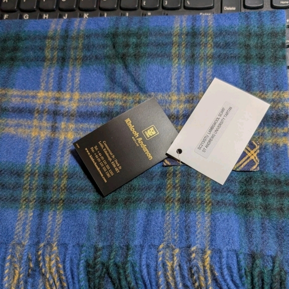 2 Kinloch Anderson St Andrews University Tartan Lambswool Scarves NEW ! - Picture 5 of 5